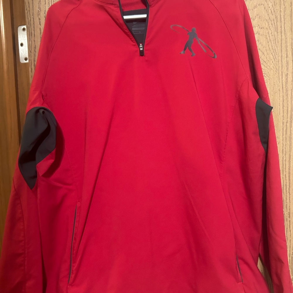 Nike Men's Red Windbreaker Jacket